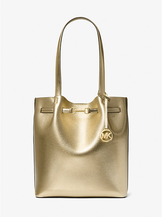 Carson Large Metallic Leather Shoulder Bag | Michael Kors US