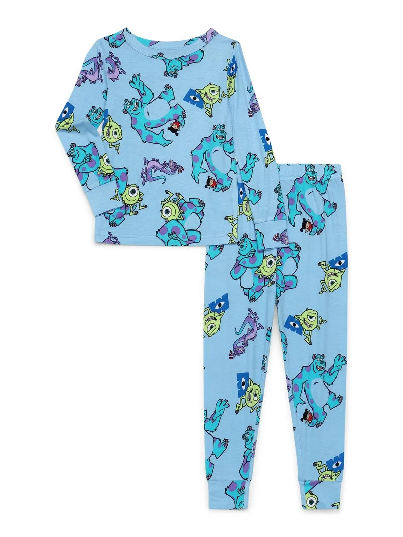Character Toddler Viscose Unisex 2-Piece Pajama Set, Sizes 12M-5T | Walmart (US)