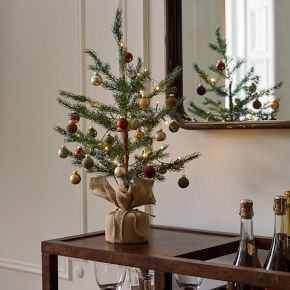 Spruce Decorated Ornament Tabletop Tree | West Elm (US)