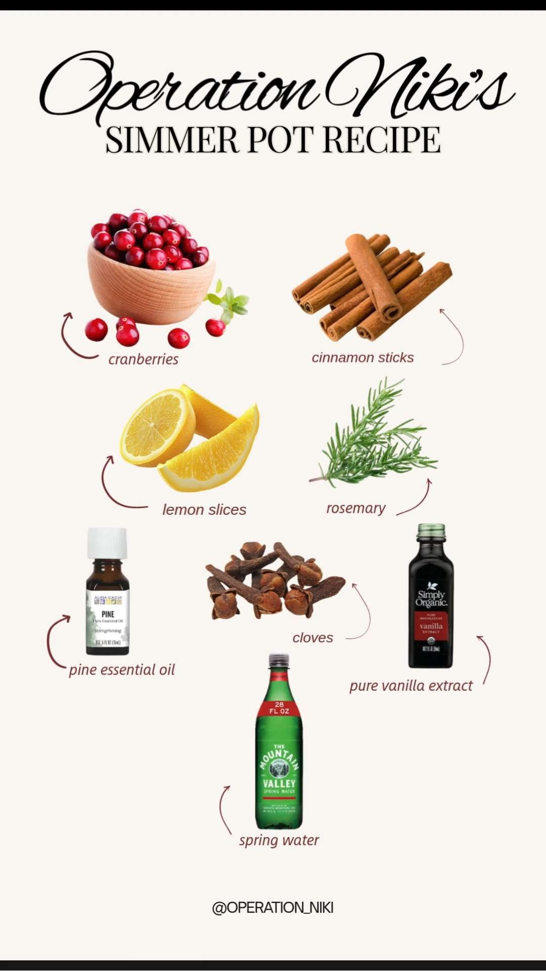 A cozy simmer pot is my favorite way to make the whole house feel warm, inviting, and holiday-ready. Just toss everything into a pot, let it gently bubble, and enjoy the dreamy aroma floating through every room. The easiest way to set the mood this season. 🌿✨ Follow for more @OPERATION_NIKI on IG, TikTok, & Facebook 💛 #simmerpot #holidayhome #cozyvibes #festivefragrance #homeaesthetic #holidayhosting #amazonfinds #operationniki  #LTKFindsUnder50 

 

#LTKselfcare #LTKselfcare #LTKHome