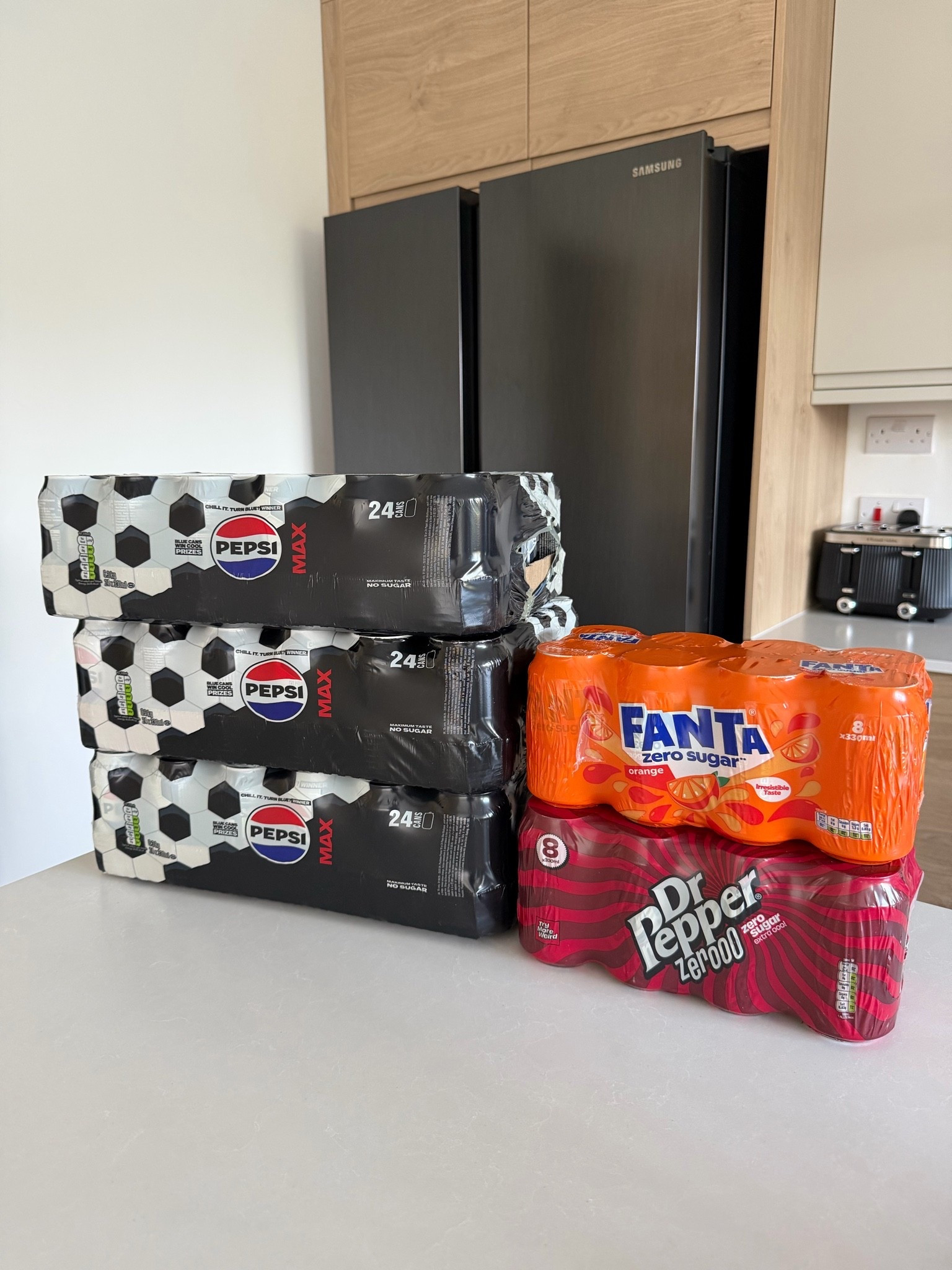 Drinks fridge restock!