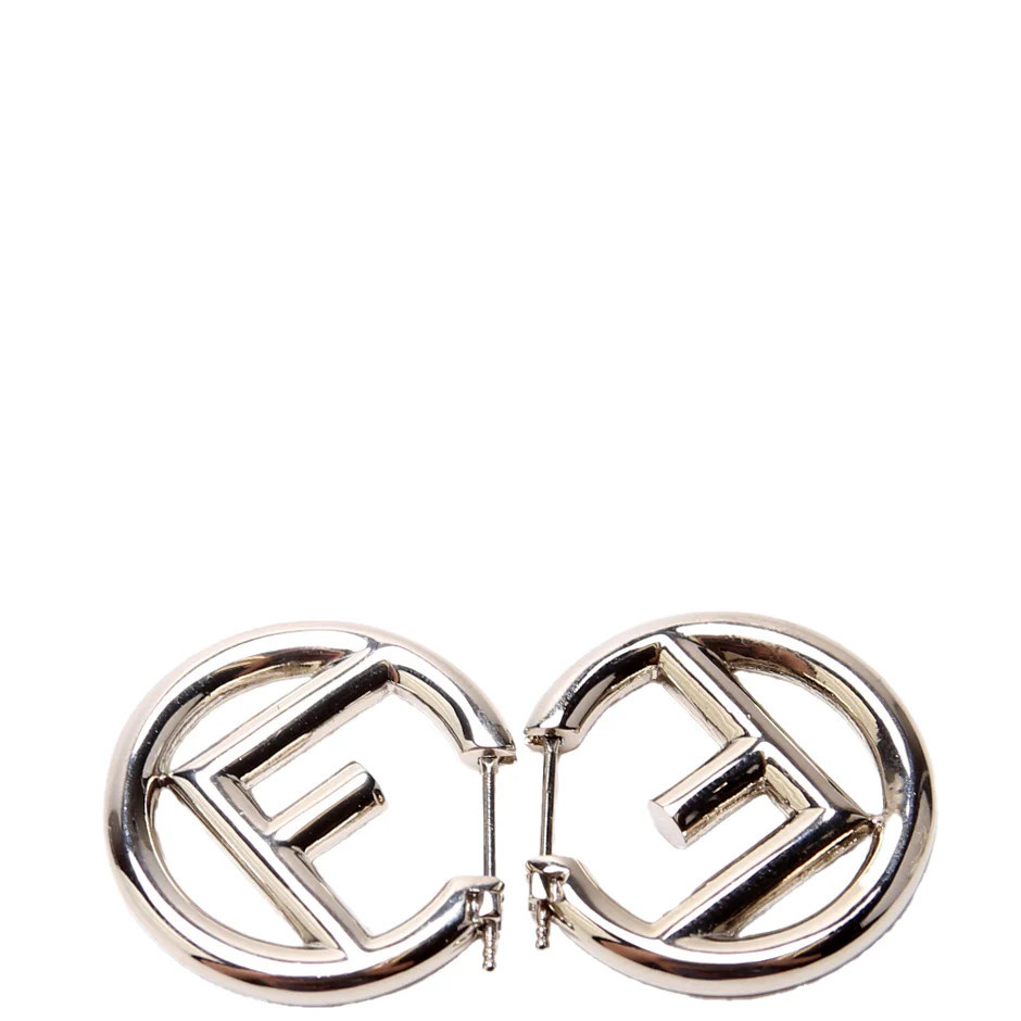 F Is Fendi Small Hoop Earrings | Keeks Designer Handbags