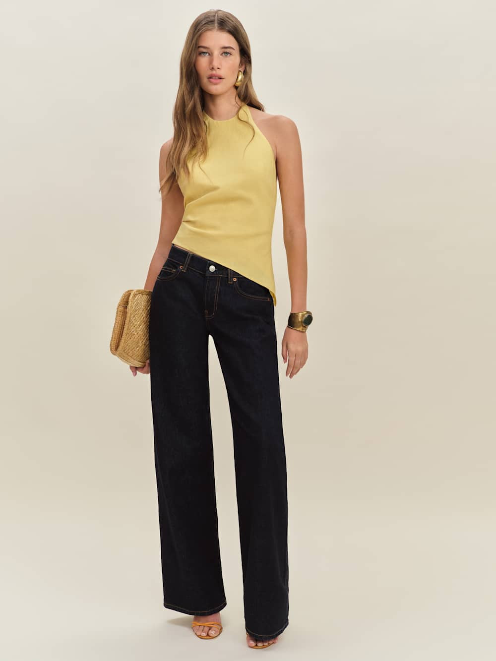 Reese Linen Top | Reformation (Global)