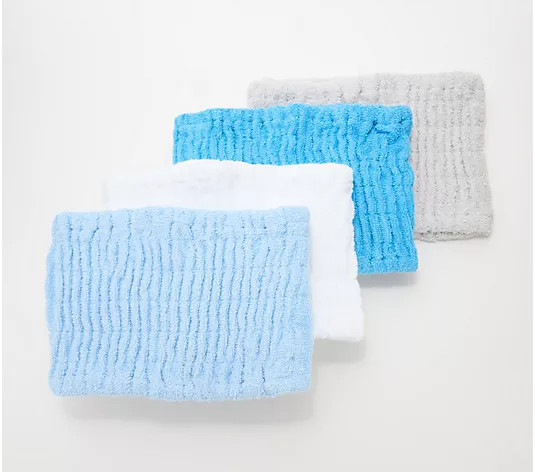Turbie Twist Set of 4 Solid Color 100% Cotton Hair Bands - QVC.com | QVC