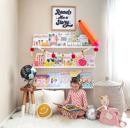 I setup our playroom shelves with Back to School Books!  

Shop my entire list of over 100+ BTS books in my Amazon shop & the decor here. 

#backtoschool #bookshelves #playroom #playroomdecor #homedecor #kids #kidsdecor 

#LTKhome #LTKfamily #LTKBacktoSchool