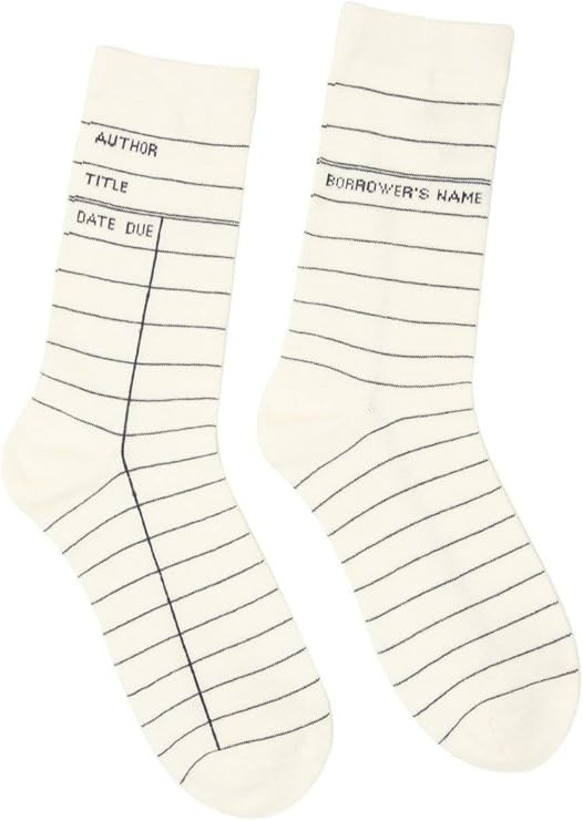 Amazon.com: Out of Print Literary and Book-Themed Unisex Cotton Socks for Book Lovers, Readers, a... | Amazon (US)