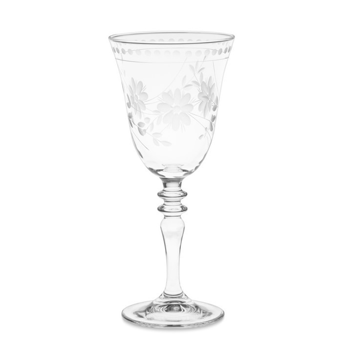 Vintage Etched Wine Glasses, Set of 4 | Williams-Sonoma