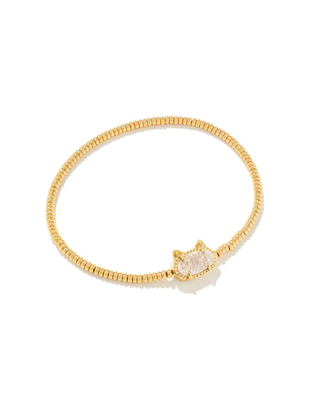 Grayson Gold Cat Stretch Bracelet in Iridescent Drusy | Kendra Scott | Kendra Scott