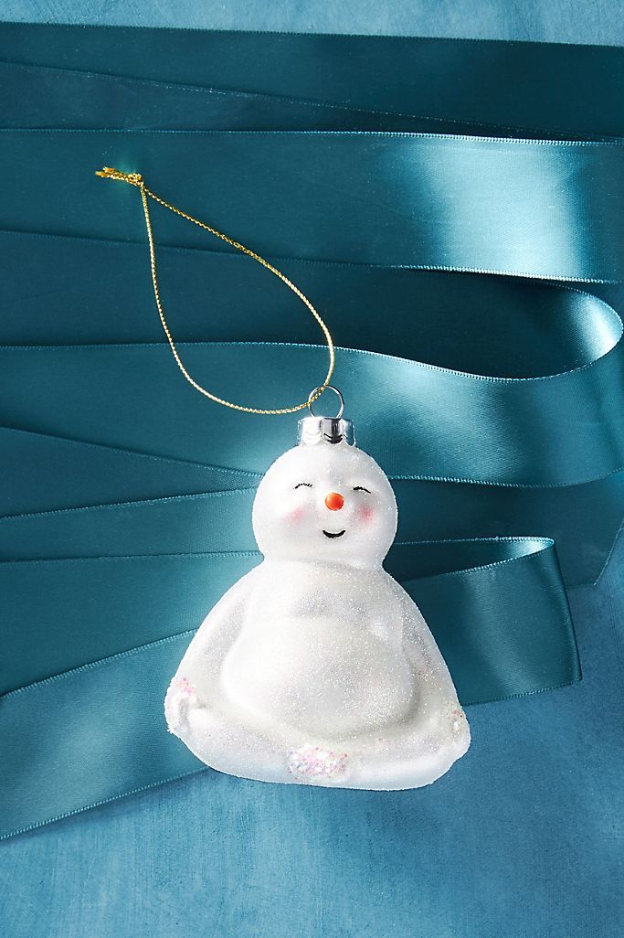 Meditation Snowman Ornament | Anthropologie (US)