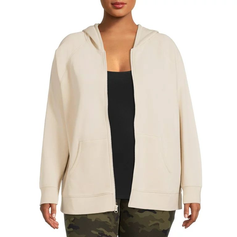Terra & Sky Women's Plus Size Fleece Zip Up Hoodie | Walmart (US)