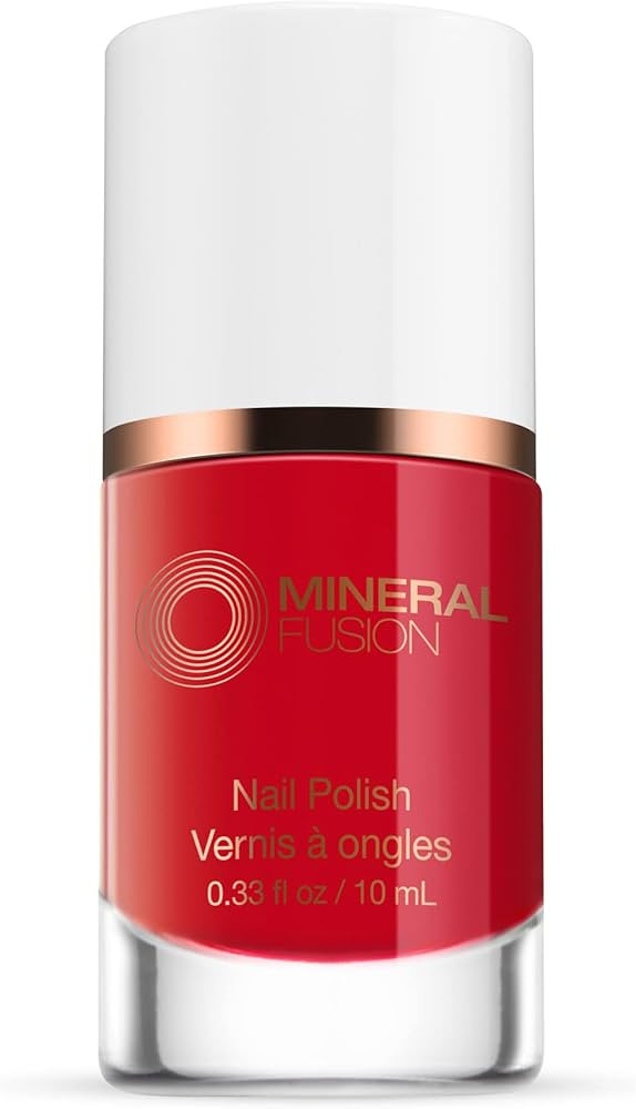 Mineral Fusion Nail Polish, Bright Red, Fast 'N Fabulous | Amazon (US)