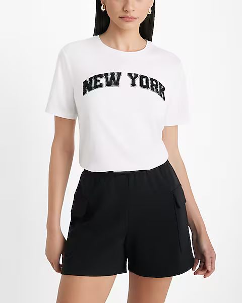 Skimming Embroidered New York Crew Neck Graphic Tee | Express