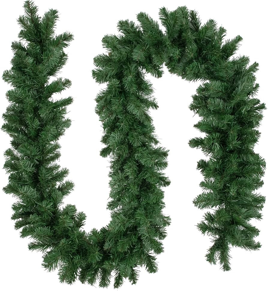 Northlight Colorado Spruce Artificial X-Mas Garland, 9' x 10", Green | Amazon (US)
