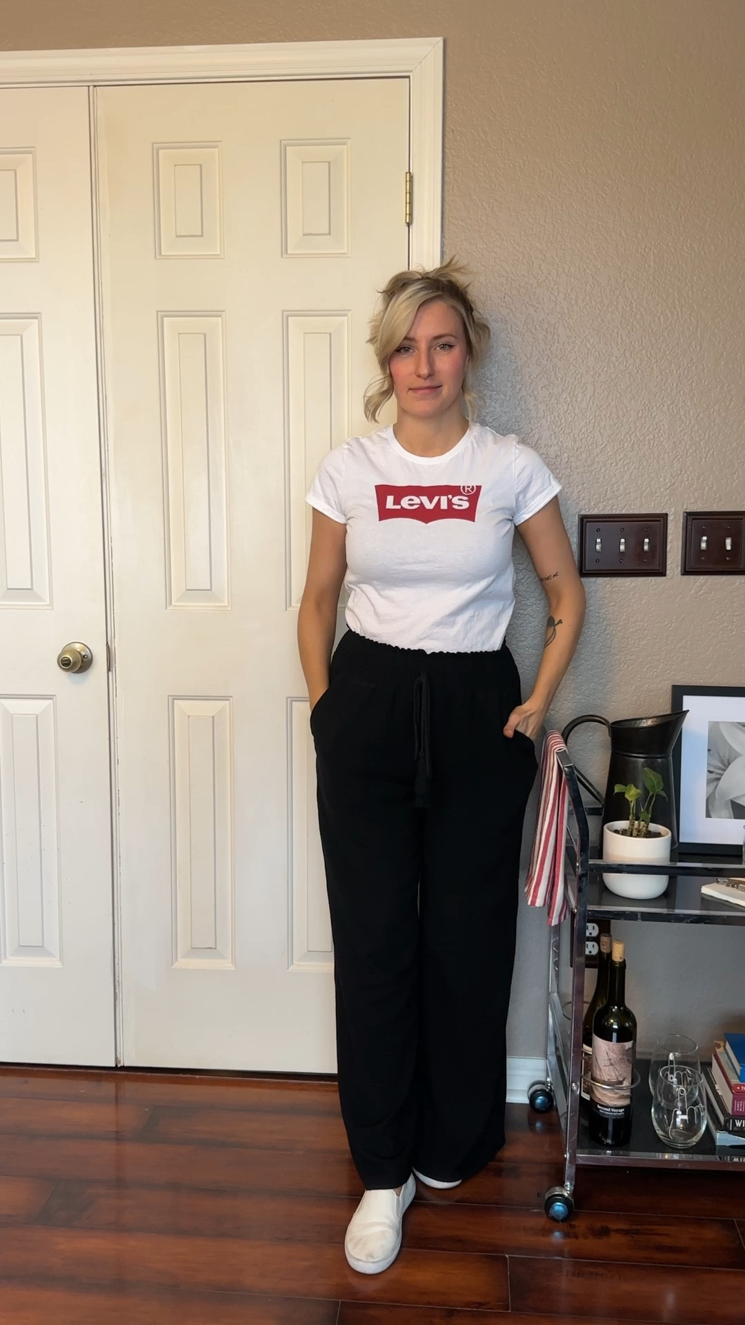 styling linen pants for spring these Amazon high waist pants (with pockets) are perfect whether you choose to stay in, are chasing the kids, or chasing your to-do list. if you're a petite mom like me, the high waist helps to elongate the look of the pants so you can wear sneakers, sandals, or heels while still looking && feeling comfortable.

#LTKstyletip #LTKSeasonal #LTKVideo