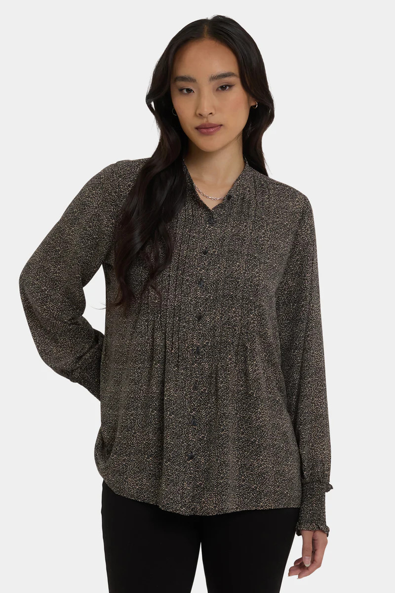 Pleated Peasant Blouse | NYDJ