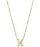Kendra Scott Letters A-Z Pendant Necklace for Women, Fashion Jewelry, 14k Gold-Plated Brass | Amazon (US)