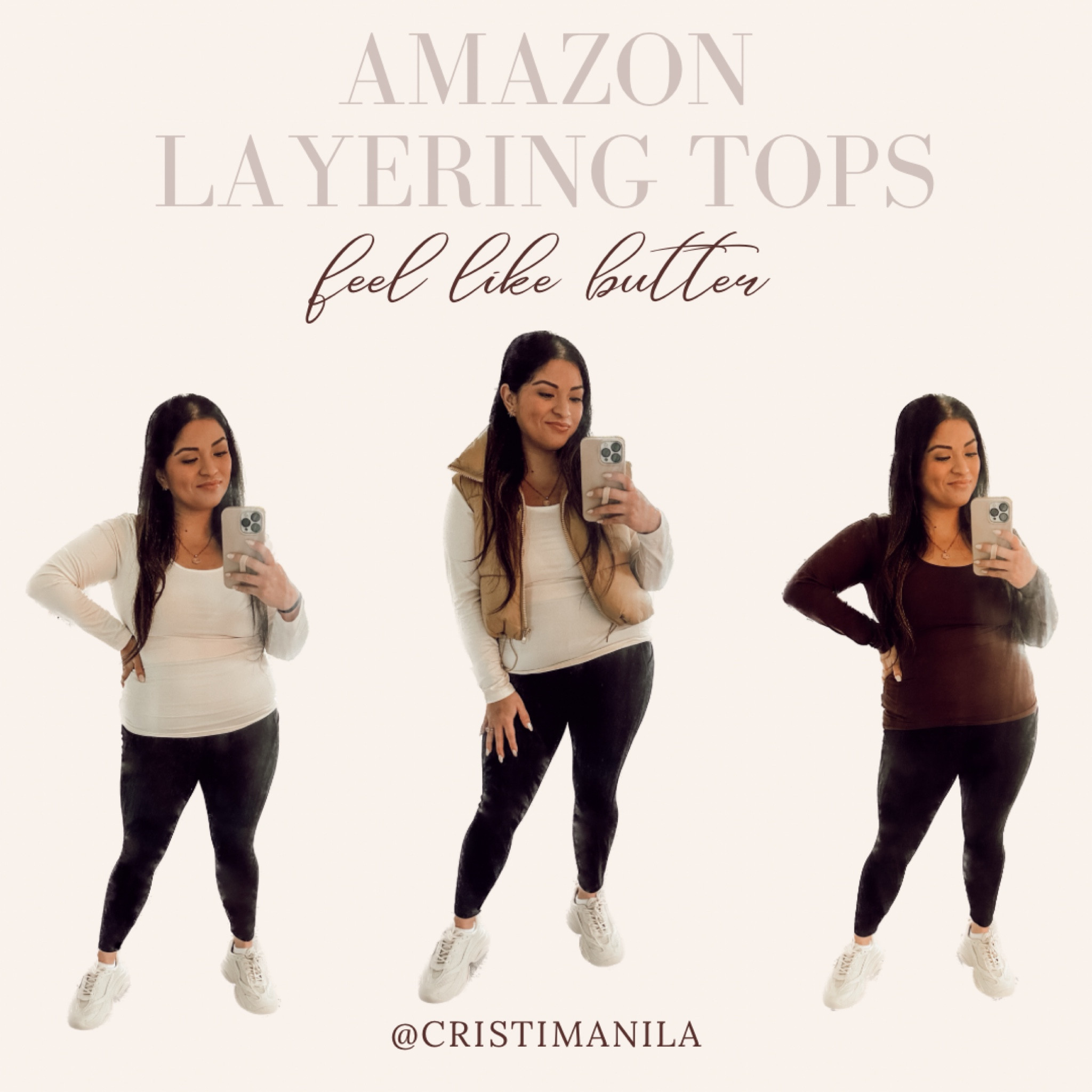 These long sleeve tops!!! My ultimate favorite right now! Perfect layering top for your cute winter outfit or wearing it as is. True to size and it came in a pack of 2! These sneakers I've been living in also. 

#LTKtravel #LTKstyletip #LTKshoecrush