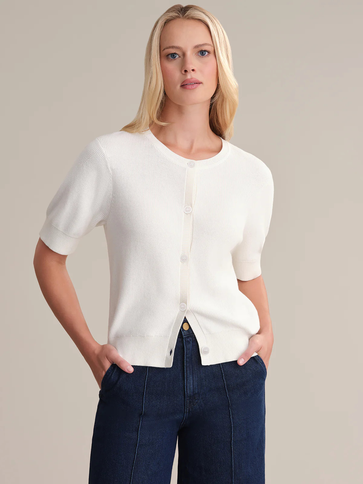 Carlota: Puff Sleeve Cotton Top | 525 America