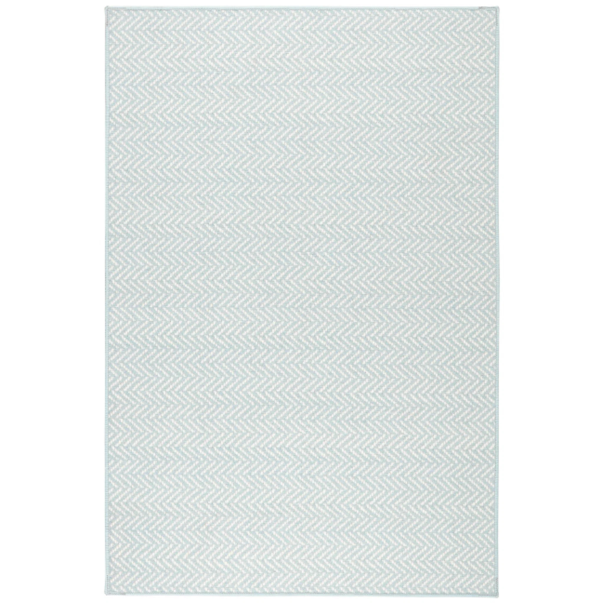 Dash and Albert Rugs Herringbone Swedish Blue Machine Washable Rug & Reviews | Wayfair | Wayfair North America