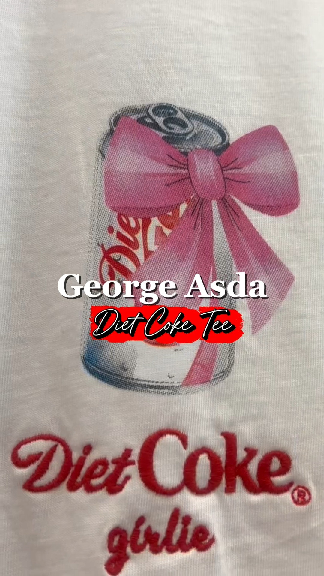 George Asda Diet Coke Girlie Tee - Tickled Pink Collection 🎀

#LTKuk