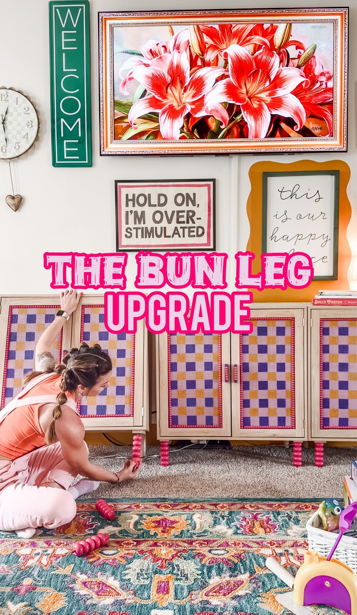 Furniture bun leg DIY cabinet upgrade

#LTKHome