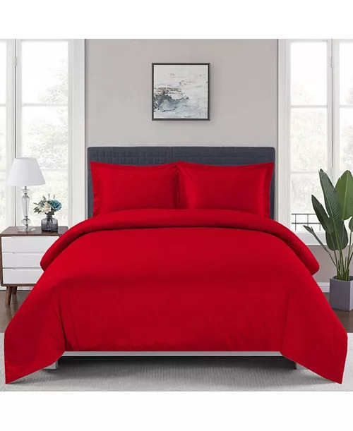 100% Viscose from Bamboo Duvet Cover Set, King/Cal King | Macy's