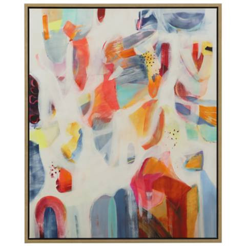 Uttermost Reawaken 45.8" Framed Canvas - #626P8 | Lamps Plus | Lamps Plus