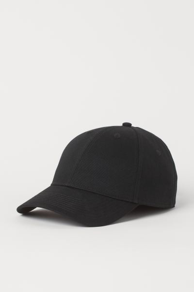 Cotton Twill Cap - Black - Men | H&M US | H&M (US + CA)