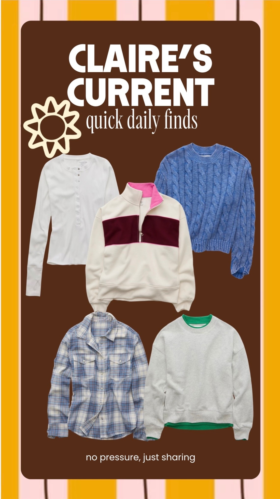 Fall layers, sorted 🍂 Every top here is BOGO right now, so grab the cable knit AND the quarter-zip and call it a season. The plaid snap shirt over the henley is my favorite coastal-fall combo. No pressure, just sharing ☀️

#LTKdayinmylife #LTKootd #LTKmomlife