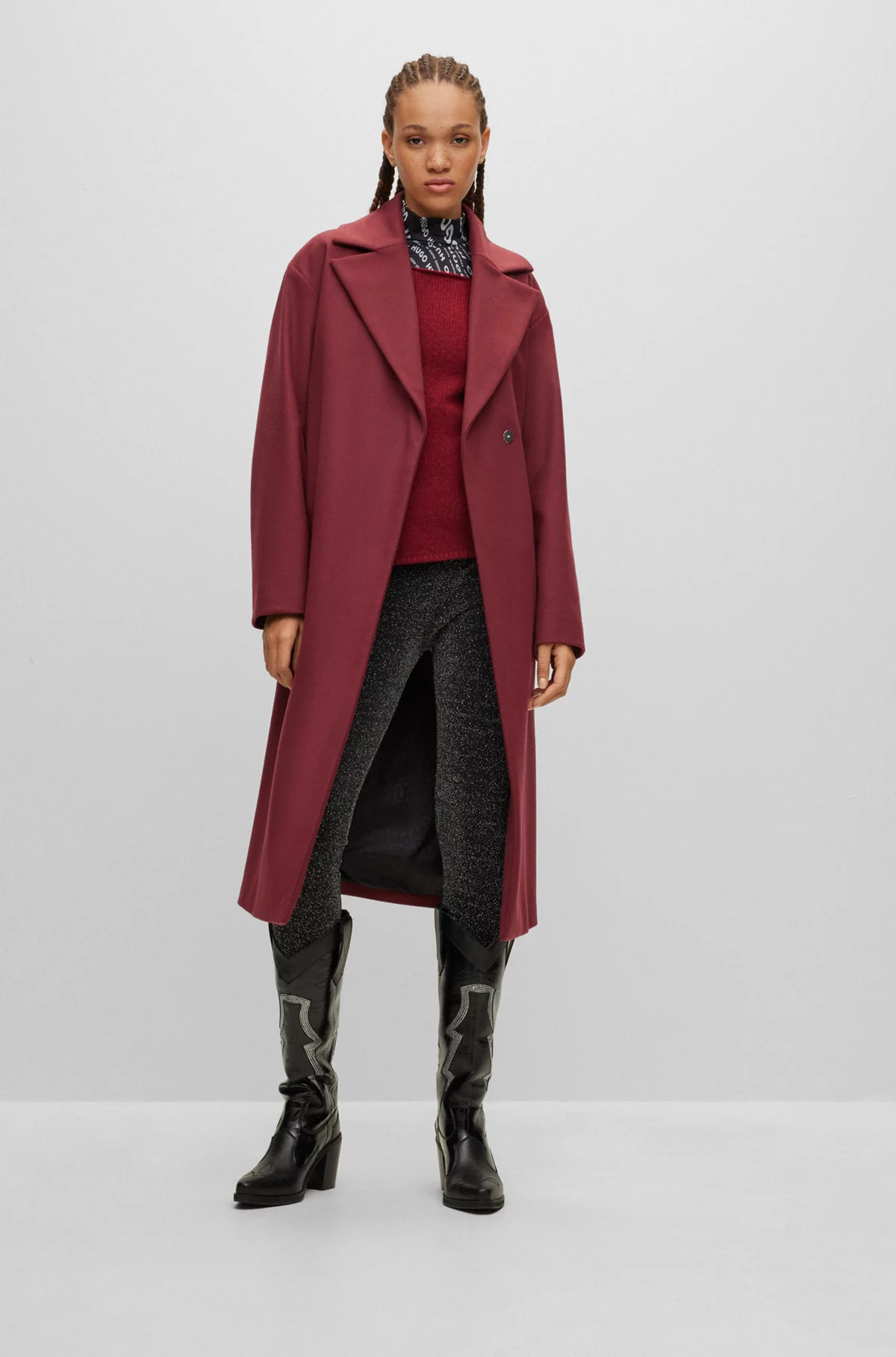 Relaxed-Fit Mantel aus Woll-Mix mit Kaschmir | Hugo Boss CH