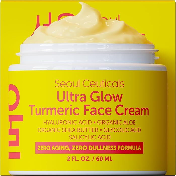 SeoulCeuticals Korean Skin Care Turmeric Cream – Face Moisturizer for Dull Dry Skin - Korean Sk... | Amazon (US)