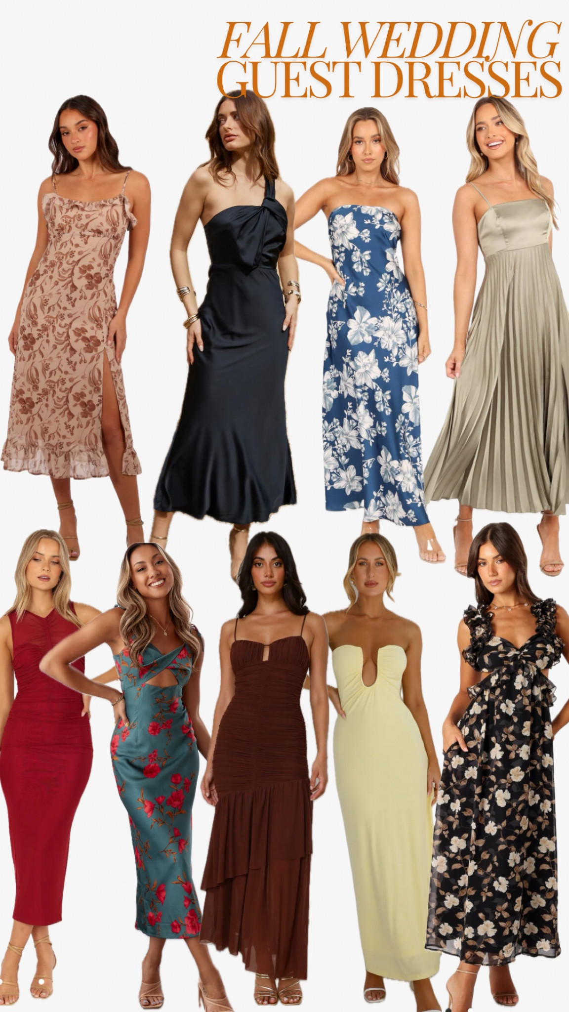Late summer & early fall wedding guest dresses! I love these options for weddings in September & October 🧡🤎

#LTKWedding #LTKSeasonal #LTKFindsUnder100