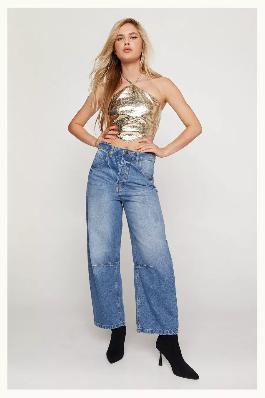 The Denim Horseshoe Jeans | Nasty Gal US