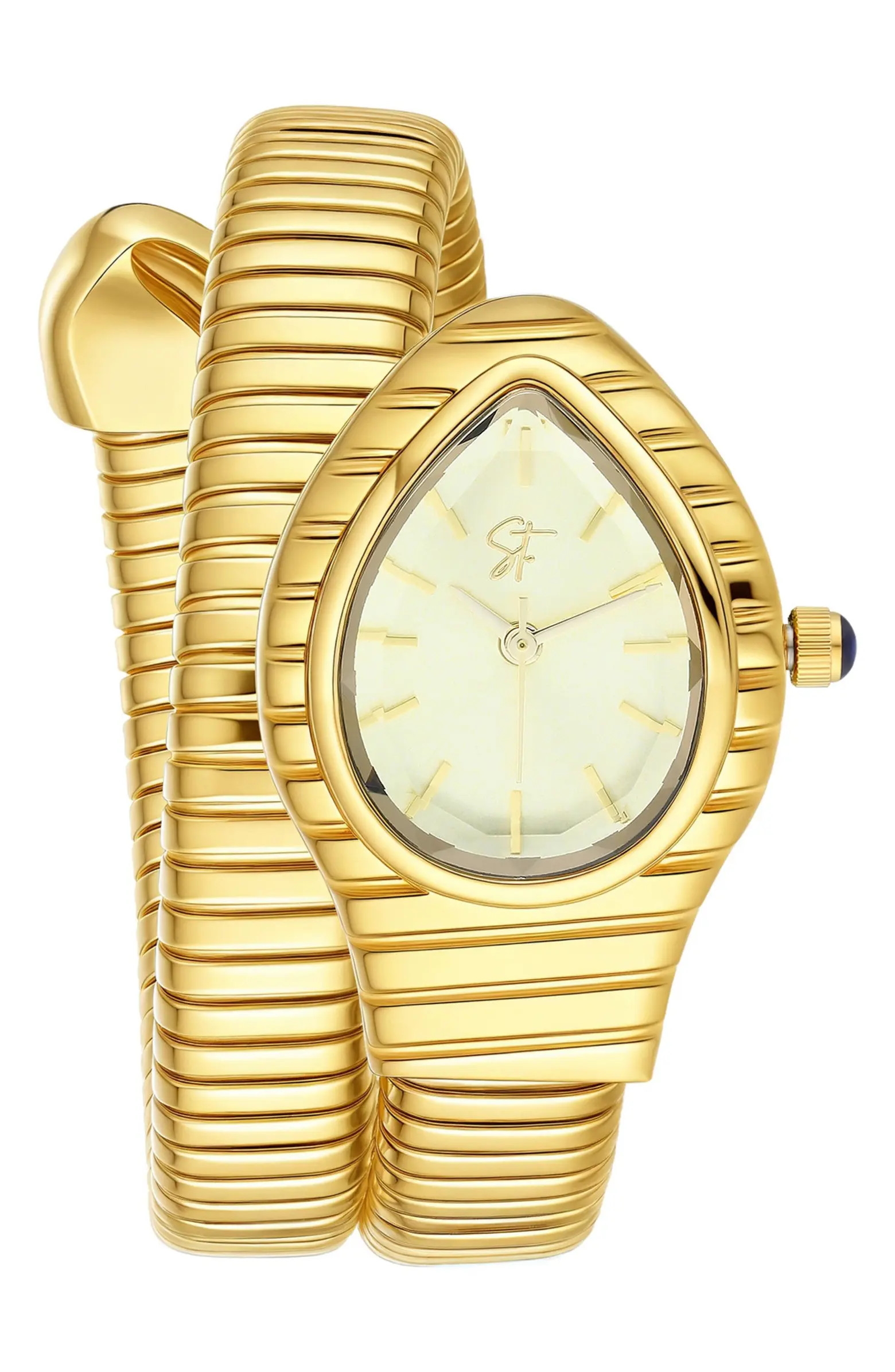 Serpentine Wraparound Bracelet Watch, 12.7mm x 25.4mm | Nordstrom