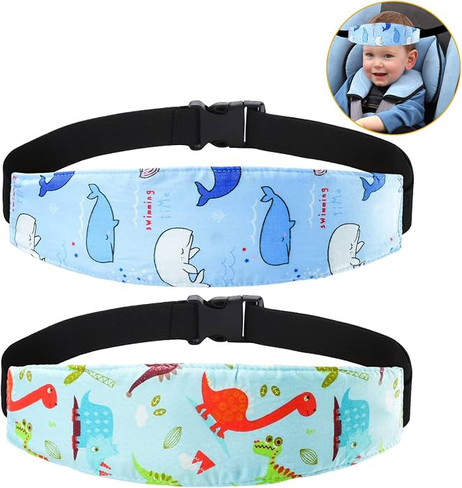 Baby Carseat Head Support,Car seat Straps Pillow Support Ban,Stroller Neck Relief Strap Headrest,... | Amazon (US)