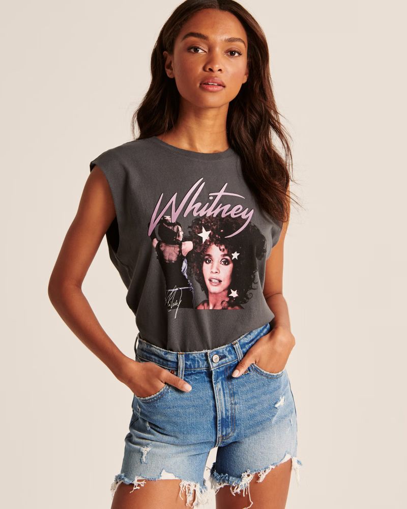 Relaxed Whitney Houston Tank | Abercrombie & Fitch (US)