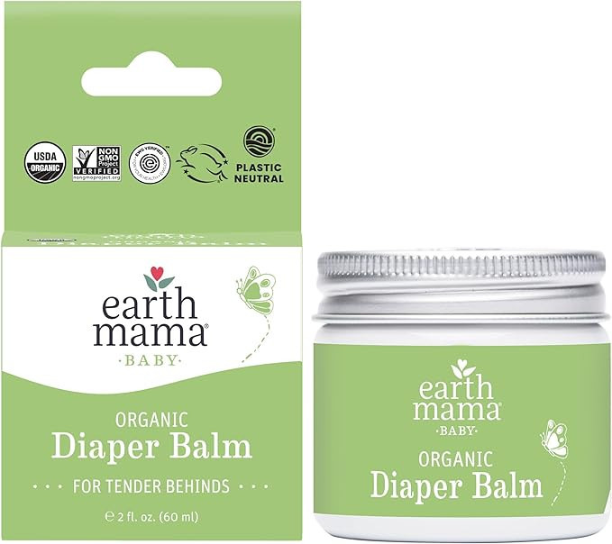 Earth Mama Organic Diaper Balm Economy Family Size | EWG Verified, Gentle Multitasking Cream for ... | Amazon (US)