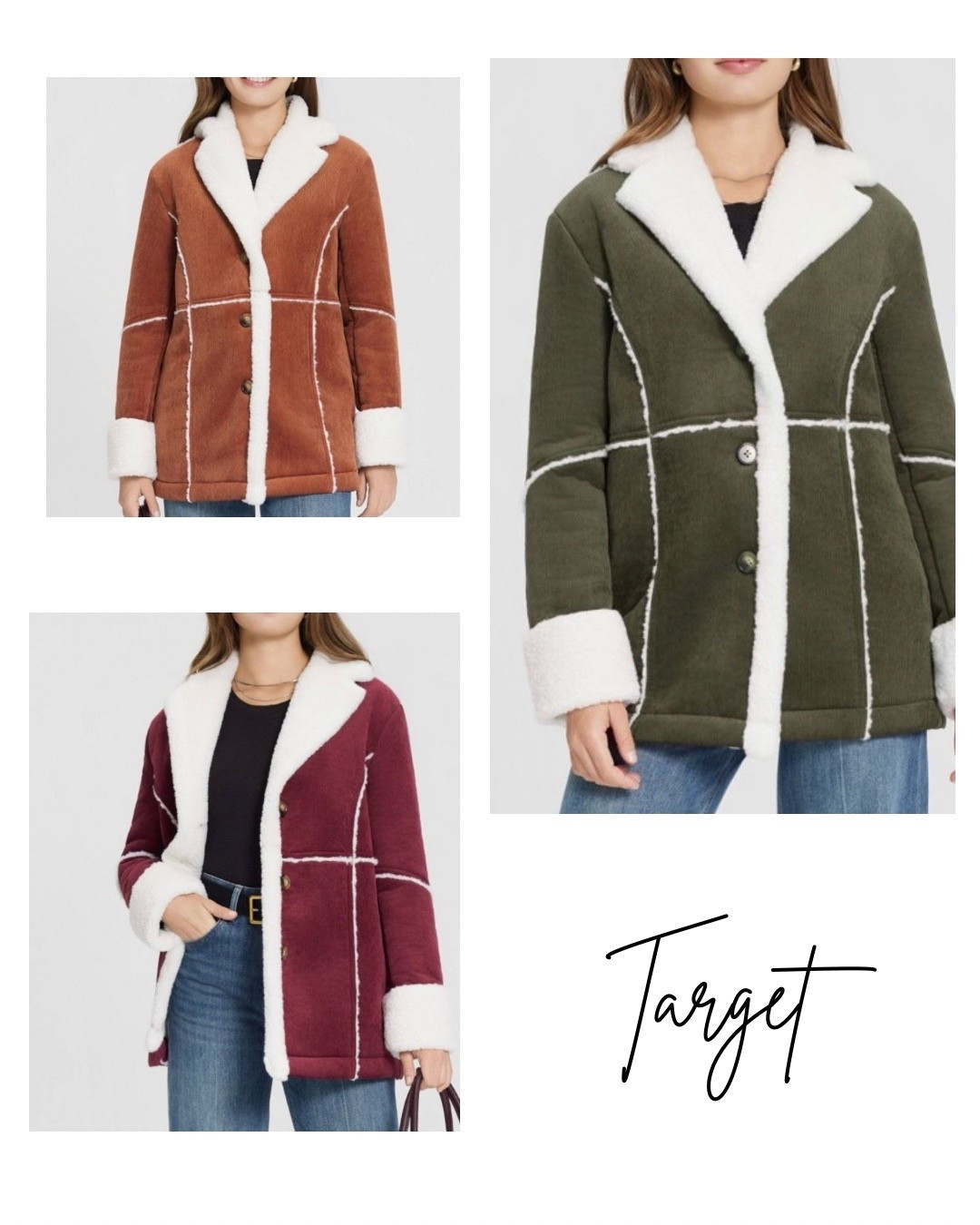 New at Target!

Women's Corduroy Shearling Faux Fur Jacket

#LTKGiftGuide #LTKHoliday #LTKSeasonal
