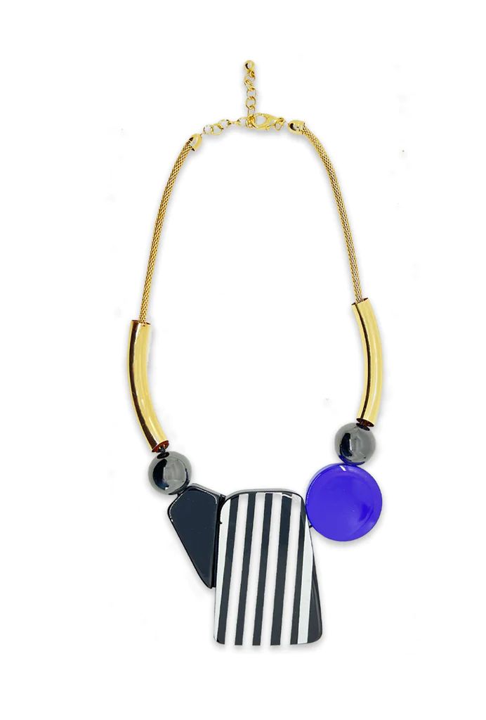 Moira Necklace - Black & White | Shop BURU