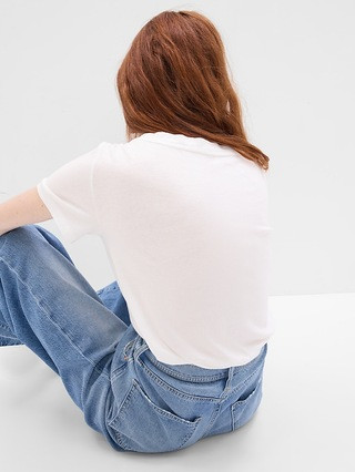 100% Organic Cotton Vintage V-Neck T-Shirt | Gap (US)