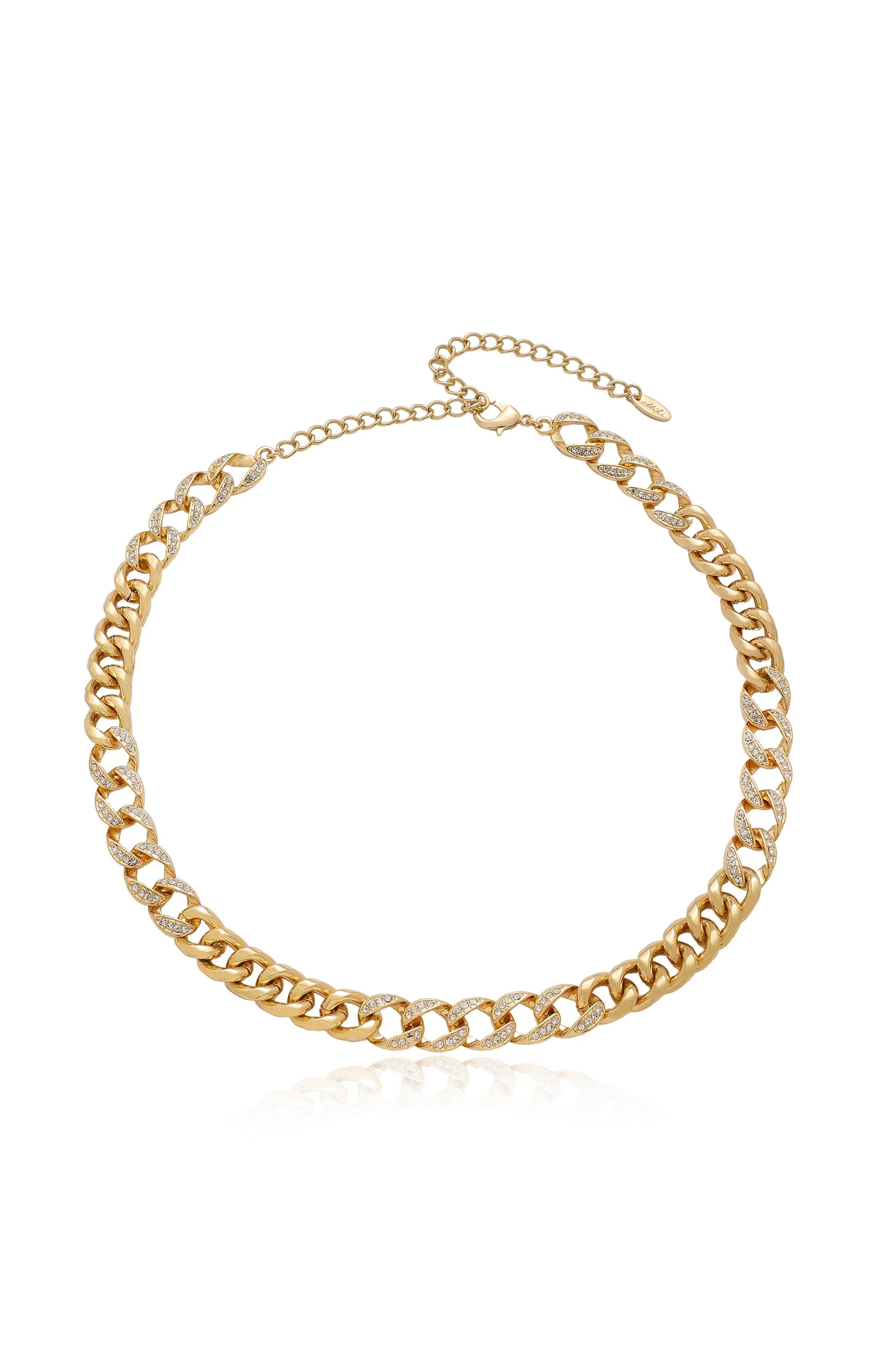 Life of Links Crystal and 18k Gold Plated Necklace | Ettika