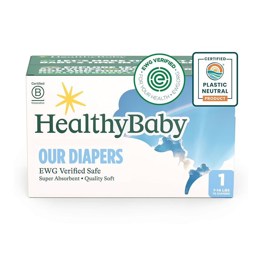 Our Diapers | EWG Verified Safe & Plant-Based Diapers | Leak Protection | Soft Organic Cotton She... | Amazon (US)