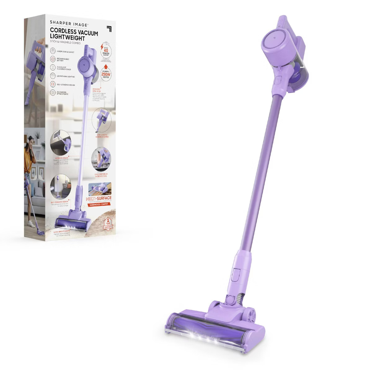 Sharper Image 2-in-1 Brushed Motor Cordless Stick and Handheld Vacuum | Target