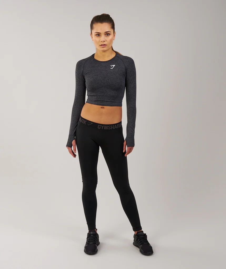 Gymshark Flex Leggings - Black Marl/Black | Gymshark US & CA