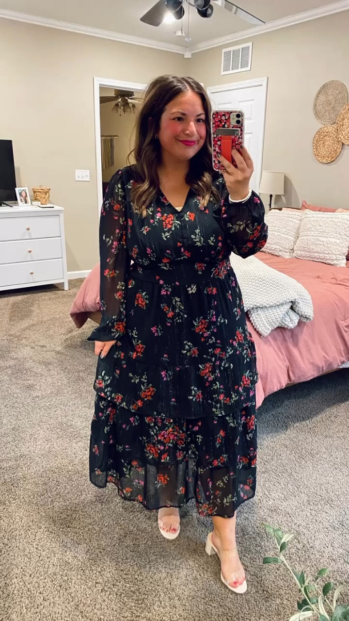Loving this Walmart dress! 

heels: fit true to size // wearing a 5
dress: fits oversized // wearing a large

#LTKStyleTip #LTKFindsUnder50 #LTKMidsize