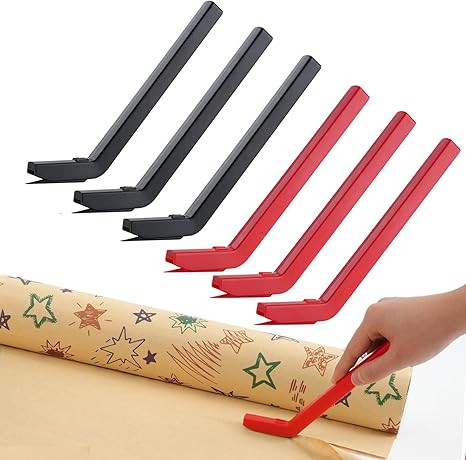 LIZAAL 6-Pack Wrapping Paper Cutter Set | Safe and Easy Gift Wrap Cutter for Christmas and Birthd... | Amazon (US)