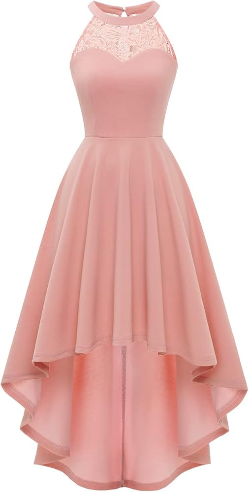 Bbonlinedress Women Prom Wedding Dress Cocktail Halter Lace A-Line Party Short Vintage Homecoming... | Amazon (US)