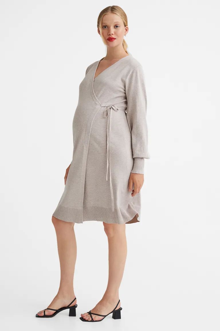 MAMA Knit Wrap Dress | H&M (US + CA)