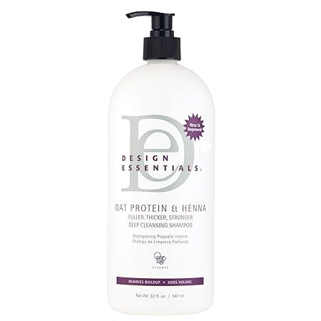 Design Essentials Oat Protein and Henna Deep Cleansing Shampoo, 32 Ounces | Amazon (US)