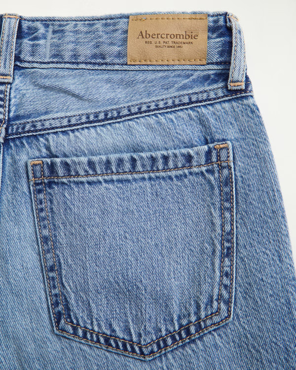 girls high rise ultra wide leg jeans | girls bottoms | Abercrombie.com | Abercrombie & Fitch (US)